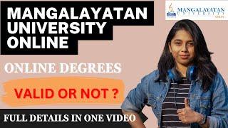 Mangalayatan University Online Full Information |MU Online Review | Degree Valid or Not