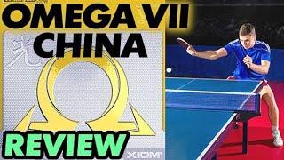 review XIOM Omega VII China Guang rubber test