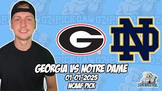 Notre Dame vs Georgia 1/1/25 College Football Picks & Predictions | Sugar Bowl