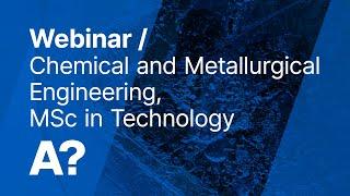 Webinar | Chemical and Metallurgical Engineering