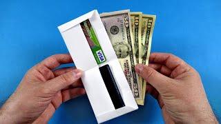 How to make a paper wallet - Origami wallet (DIY )  Easy origami