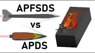 3BM9 APFSDS vs L15A5 APDS | 1960's APFSDS vs APDS Simulation | Armour Piercing Developments Vol. 4