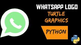 whatsapp logo using turtle graphics | PYTHON | SHUBHANKAR CODES | WHATSAPP CODING STATUS |