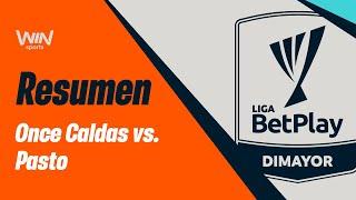 Once Caldas vs. Pasto (resumen y goles) | Liga BetPlay Dimayor 2024-2 | Fecha 14