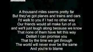 hey there delilah lyrics