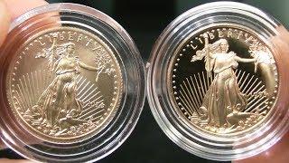 1/4 ounce Gold American Eagle Proof Comparison