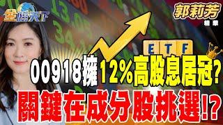 【精華】00918擁12%高股息居冠? 關鍵在成分股挑選！？ #郭莉芳  @tvbsmoney 20240614