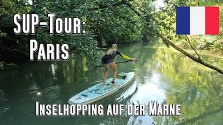 SUP-Tour: Marne, Paris, Frankreich. Inselhooping auf 8km. Kanu, Kayak, Kajak, Standuppaddle, SUP