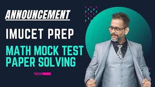 IMUCET 2025 Prep || Math Mock test paper solving || #imucet2024 #careeratsea #merchantnavytraining