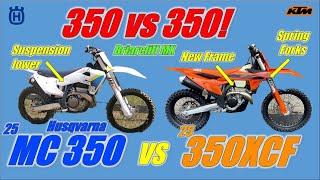 2025 Husqvarna FC350 vs 2025 KTM 350XCF Back to Back at Briarcliff MX