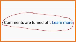 when youtubers turn off comments