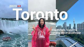 toronto vlog | dinner at CN tower, niagara falls, apartment tour, exploring canada for a month