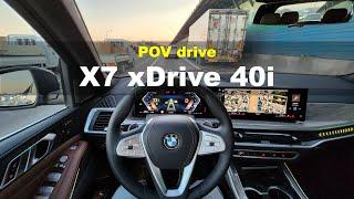 2023 BMW X7 xDrive 40i POV drive