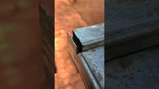 smart trick of thin square tube fabrication that few people know #welding #welder #metalworking
