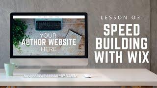 Build a SIMPLE Author Website with WIX | Speed Build!