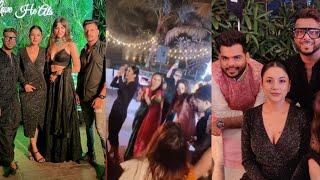 Shehnaaz Gill Attends the Manager Kaushal Joshi Engagement Ceremony Along with Her Friends