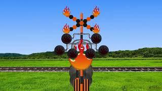 intense fire railroad crossing