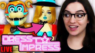 LIVE: FNAF ROBLOX DRESS TO IMPRESS WITH VIEWERS!!!