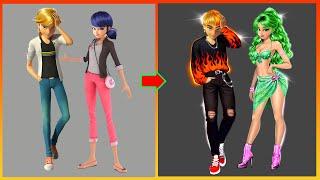 Miraculous Ladybug & Catnoir GLOW UP Inside Out Inside Out 2024 Anger & Diggust - Transformation