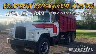 Huge Equipment & Auto Auction on April 1, 2022   Bright Star Auctions Middlebury Indiana