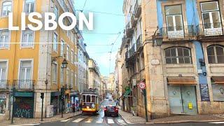 Morning Walk After a Rainy Night in Lisbon PORTUGAL