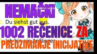 1002 NEMAČKE REČENICE ZA PREUZIMANJE INICIJATIVE U RAZGOVORU   ZA  SVAKU SITUACIJU