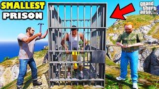 Franklin Trying To Escape Smallest But Dangerous Prison In GTA 5 | SHINCHAN and CHOP