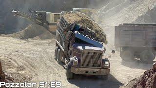 Pozzolan MINING S1•E9 | World Fastest ￼Front END Loader Operator￼ #kenworth #peterbilt #truck