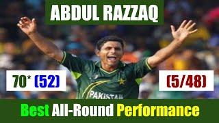 Abdul Razzaq | Power Show vs India | 70* Runs & 5 Wickets | ODI | 2000