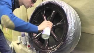 Как окрасить диск в Plasti Dip. Plasti Dip Metalizers Violet, Red, Blue and Green