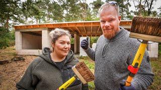 Holz ölen oder Holz lasieren - warum wir Holzöl als Holzschutz für die Waldhütte verwenden