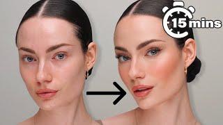 15 MINUTE SIMPLE GLOWY SUMMER MAKEUP *longwearing + easy!*