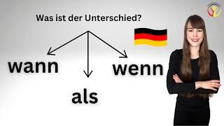 Wann, wenn oder als? - Verwendung, Tipps und Beispiele #learngerman #deutschlernen  #deutschkurs