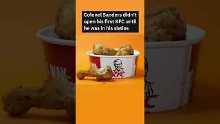 When did Colonel Sanders open his first KFC outlet? | Get inspired for a change in career #shorts