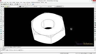 HEXAGONAL NUT in DWGeditor