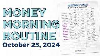 Money Morning Routine | My 2025 Savings Goals