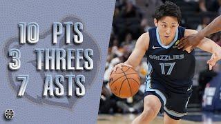 Yuki Kawamura 10 pts 3 threes 7 asts vs Pacers 2024 Preseason