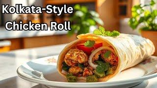 Kolkata Style Chicken Kathi Roll Recipe |Indian Street Food|