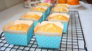 Orange cupcakes/ Easy cupcake recipe/Fluffy and Moist orange muffins/ The Cookbook