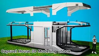 How the VOLFERDA Capsule House is Assembled? 3D Modeling to Analyze the Structure.