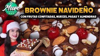 BROWNIE NAVIDEÑO ESTILO TORTA NEGRA FÁCIL Y DELICIOSO  | Muve Flavors