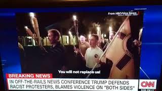 Friday night Anti-Semitic march in Charlottesville