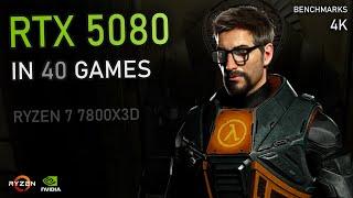 RTX 5080 - 40 GAMES at 4K | Ray Tracing, DLSS4, Frame Generation & More!