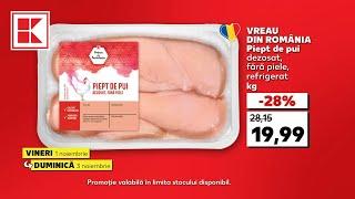 Oferta Kaufland din 01 - 03 noiembrie: carne tocată de porc, piept de pui și lămâi