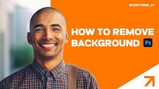 HOW TO REMOVE BACKGROUND IN PHOTOSHOP (5sec) #Shortorial