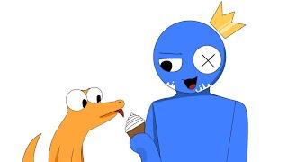 [ Rainbow Friends ] Orange Eats Blue's Ice Cream