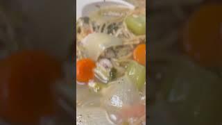 Homemade chicken noodle soup #chickensoup (recipe in the description)