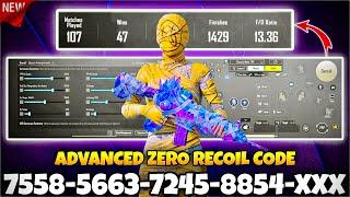 BGMI 2024 NO RECOIL/ZERO RECOIL SENSITIVITY CODE | BGMI BEST SENSITIVITY SETTINGS.