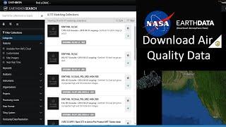 Download Air Quality Data from Earth Data || NASA Earth Data