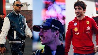 Lewis Hamilton arrives in a sparkly outfit | F1 Drivers arriving in Las Vegas Paddock | BTS